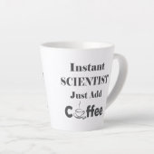 インスタントサイエンティストがコーヒーを追加 カフェラテマグ (右アングル)