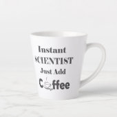 インスタントサイエンティストがコーヒーを追加 カフェラテマグ (右)