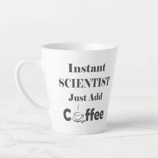 インスタントサイエンティストがコーヒーを追加 カフェラテマグ (左)