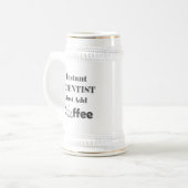 インスタントサイエンティストがコーヒーを追加 ビールジョッキ (正面左)