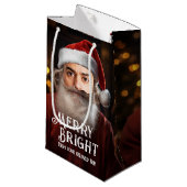 インスタントサンタ抱き枕| 単にあなたの顔を追加。 スモールペーパーバッグ (正面アングル)