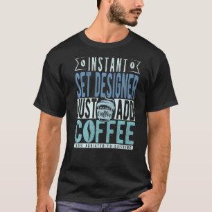 インスタントセットデザイナーでコーヒーを追加 Tシャツ