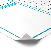 インスタントダウンロードデイリープランナーシートポスター ポスター (角)