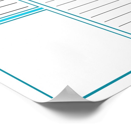 インスタントダウンロードデイリープランナーシートポスター ポスター (角)