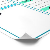 インスタントダウンロードバケーションデイリープランナー ポスター (角)