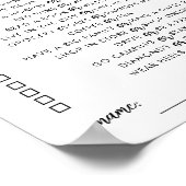 インスタントダウンロードブライダルシャワーゲーム ポスター (角)