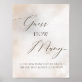 インスタントダウンロード推測ブライダルシャワーゲーム ポスター (正面)