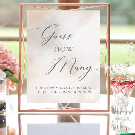 インスタントダウンロード推測ブライダルシャワーゲーム ポスター