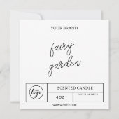 インスタントダウンロード キャンドルラベル 招待状 (裏面)