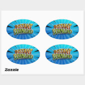 インスタントダウンロード 楕円形シール (シート)