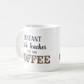 インスタントチェロ先生Just Add Coffee Music コーヒーマグカップ (正面左)