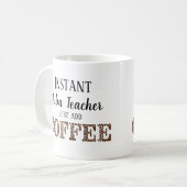 インスタントチューバ先生だけでコーヒー音楽を追加 コーヒーマグカップ (正面左)