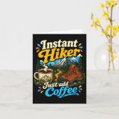 インスタントハイカー コーヒーを注ぐだけ 面白いハイキング カード (黄色い花)