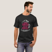 インスタントハイカー コーヒーを注げば完成 冒険好き おもしろ ハイキング Tシャツ (正面フル)