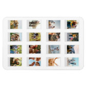 インスタントパーソナライズされたフィルム16フォトコラージュ マグネット (横)