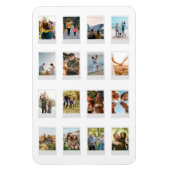 インスタントパーソナライズされたフィルム16フォトコラージュ マグネット (縦)