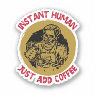 インスタントヒト、コーヒーを追加 – コーヒー シール