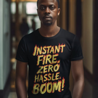 インスタントファイア:手間のかからないブーム Tシャツ
