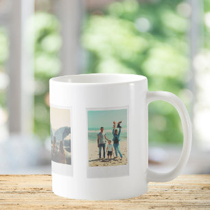 インスタントフィルムフォトコラージュを作成する コーヒーマグカップ