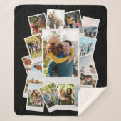インスタントフィルムフォトコラージュを作成する シェルパブランケット (正面)