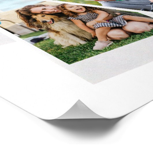 インスタントフィルムフォトコラージュを作成する ポスター (角)