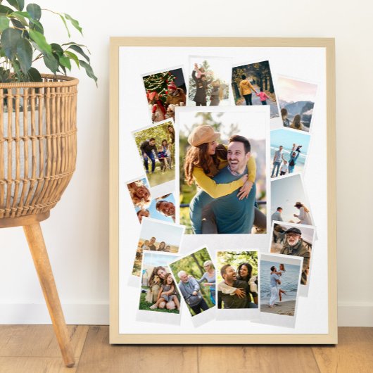 インスタントフィルムフォトコラージュを作成する ポスター