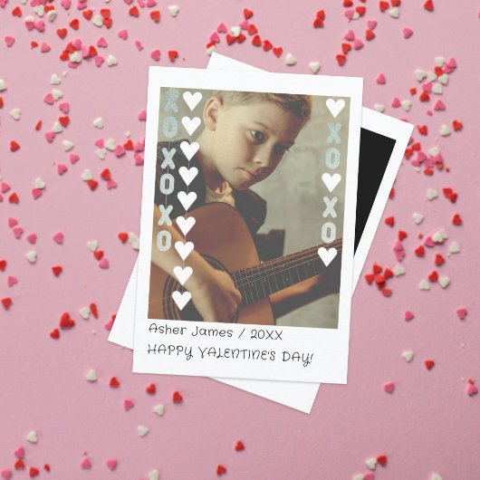 インスタントフォトキッズスクールバレンタインデーカード サンキューカード