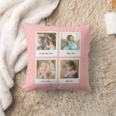 インスタントフォトコラージュ編集可能な背景色 クッション (ブランケット)