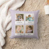 インスタントフォトコラージュ編集可能な背景色 クッション (ブランケット)