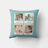 インスタントフォトコラージュ編集可能背景色 クッション (裏面)