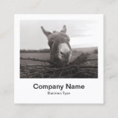 インスタントフォトスタイル – 会社 – Donkey スクエア名刺 (正面)