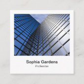 インスタントフォトスタイル – 高い建物 スクエア名刺 (正面)