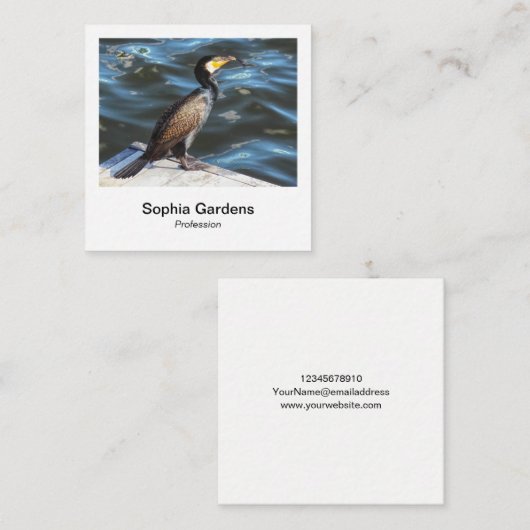 インスタントフォトスタイル- Cormorant Square Business Ca スクエア名刺 (正面/裏面)