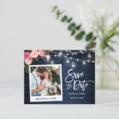 インスタントフォトブルーウッドフローラのJars保存日 ポストカード (スタンド正面)