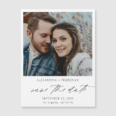 インスタントフォトホワイトシック日付磁石を保存 (正面)