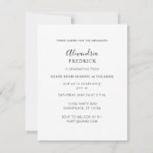 インスタントフォトホワイト2卒業パーティー 招待状 (裏面)