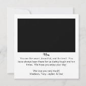 インスタントフォトマザーズデイカード 招待状 (裏面)