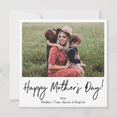 インスタントフォトマザーズデイカード 招待状 (正面)