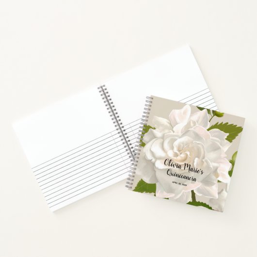 インスタントフォトメッセージキンセアニラゲストブック ノートブック (内部)