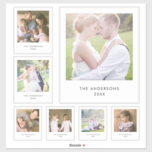 インスタントフォト数々のスタイルサイズ正方形フォト シール (シート)