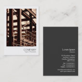 インスタントフォト015 – スチールフレーム建築 名刺 (正面/裏面)