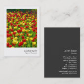 インスタントフォト017 – チューリップ 名刺 (正面/裏面)