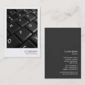 インスタントフォト026 – キーボード 名刺 (正面/裏面)
