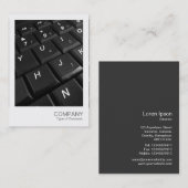 インスタントフォト027 – キーボード02 名刺 (正面/裏面)