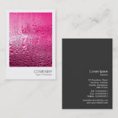 インスタントフォト029 – ピンク色の水 名刺 (正面/裏面)