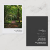 インスタントフォト031 – 森の中のパス 名刺 (正面/裏面)
