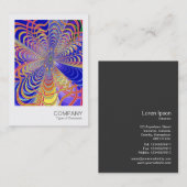 インスタントフォト055 – フラクタル抽象芸術061012d 名刺 (正面/裏面)