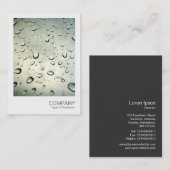 インスタントフォト06 – ウィンドウに雨 名刺 (正面/裏面)