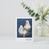 インスタントフォト075 - Two Emden Geese 名刺 (スタンド正面)