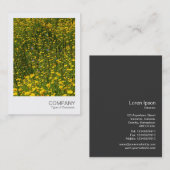 インスタントフォト078 – 黄色のデイジー 名刺 (正面/裏面)